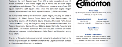 Edmonton Local Info Page