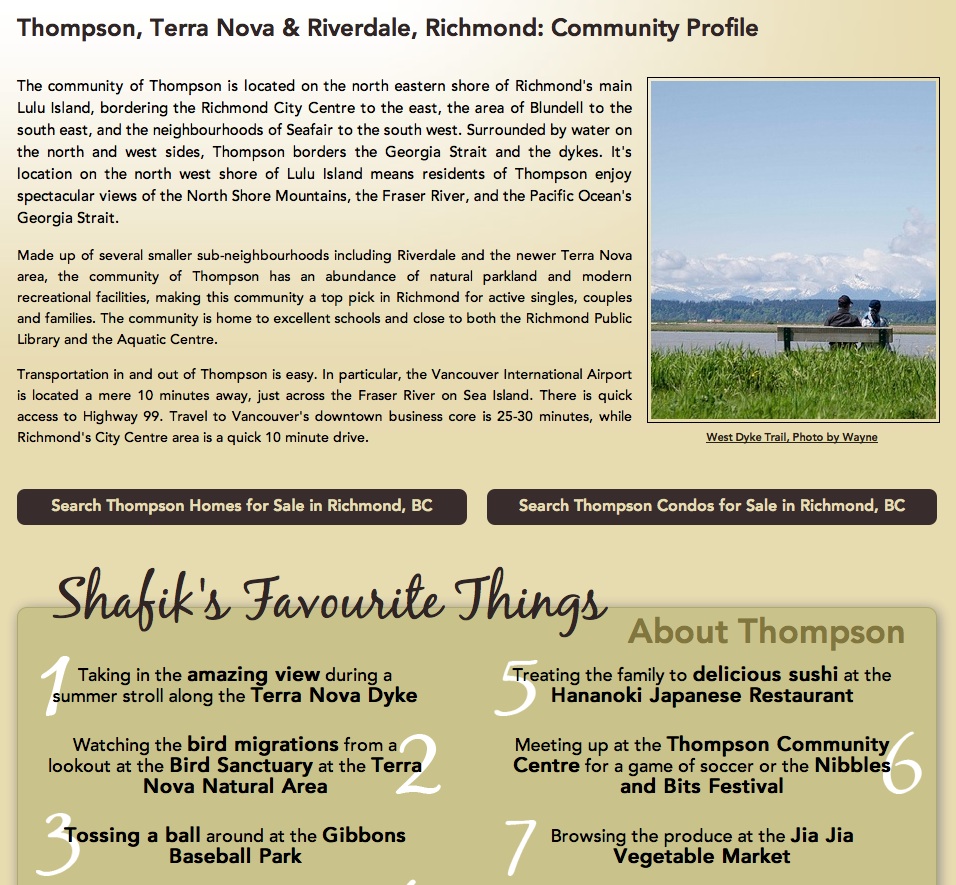 Shafik.com Thompson Community Page Shafik.com Thompson Community Page